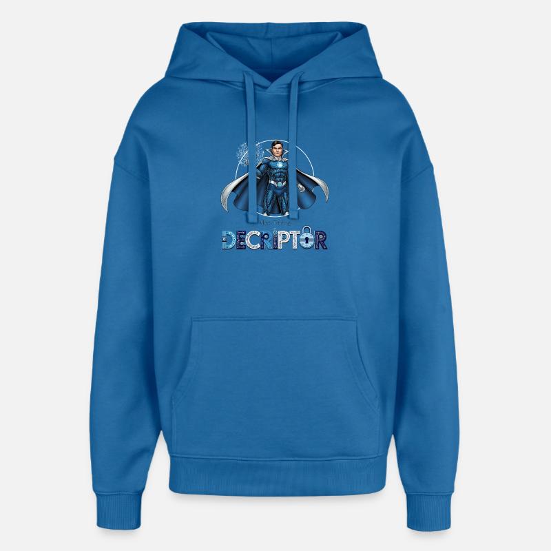 Hero Coder Decryptor - Oversized Unisex Hoodie by Stanley/Stella - mindful blue