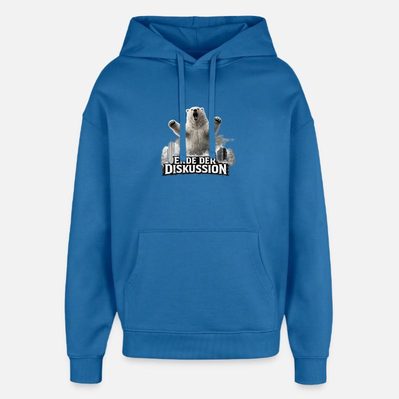Fin de la discussion : Bear - Sweat à capuche unisexe Stanley/Stella Oversized - bleu attentif
