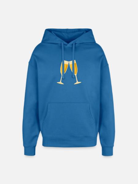 Toasts - Sweat à capuche unisexe Stanley/Stella Oversized - bleu attentif