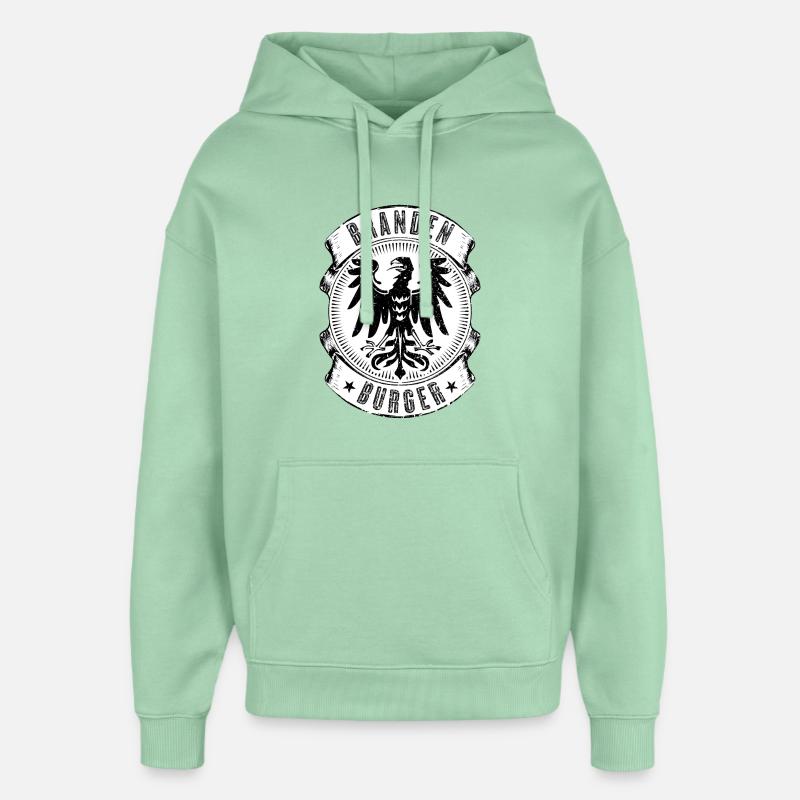 Brandebourg Brandenburger - Sweat à capuche unisexe Stanley/Stella Oversized - jade brumeux