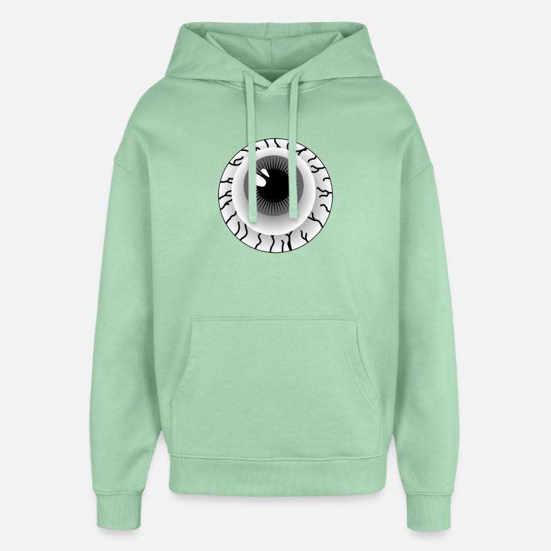 Grauer Augapfel - Oversized Unisex Hoodie von Stanley/Stella - Nebeljade