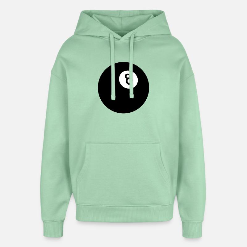 Huit noir - Sweat à capuche unisexe Stanley/Stella Oversized - jade brumeux