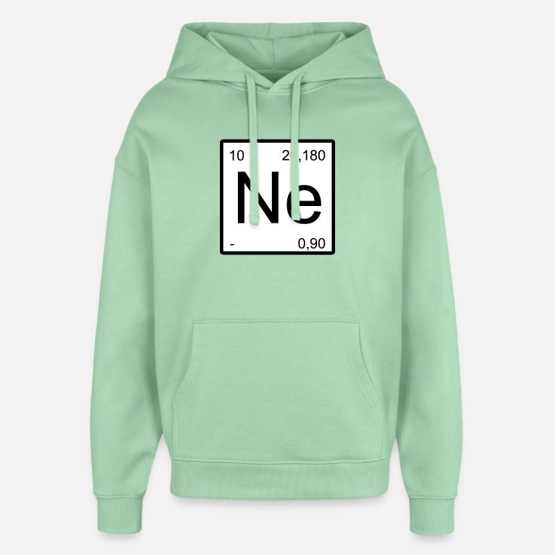 Neon Element Typografie - Oversized Unisex Hoodie von Stanley/Stella - Nebeljade