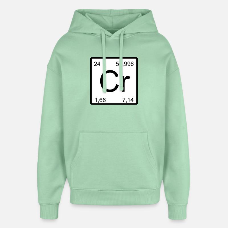 Plan d’élément chrome - Sweat à capuche unisexe Stanley/Stella Oversized - jade brumeux