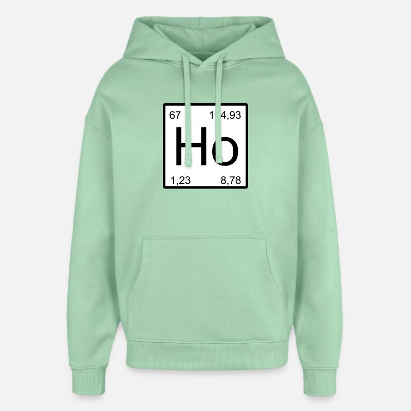 Symbole de la période Holmium Ho - Sweat à capuche unisexe Stanley/Stella Oversized - jade brumeux
