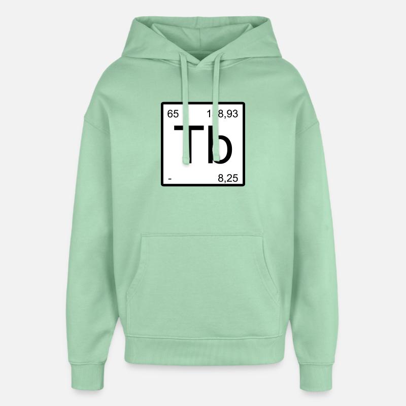 Minimalisme symbolique de la période TB - Sweat à capuche unisexe Stanley/Stella Oversized - jade brumeux