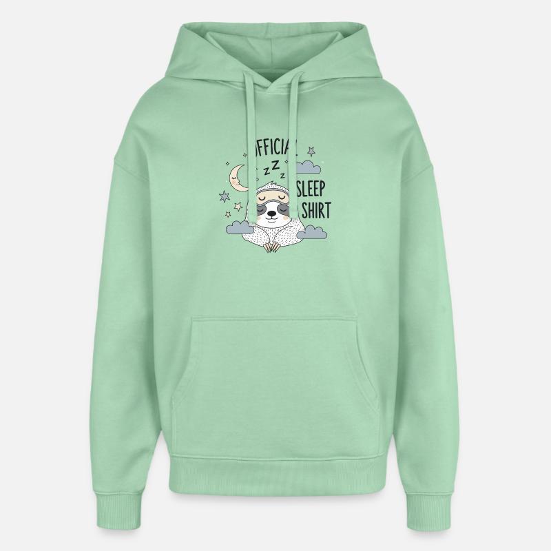 Conception de paresseux de sommeil - Sweat à capuche unisexe Stanley/Stella Oversized - jade brumeux