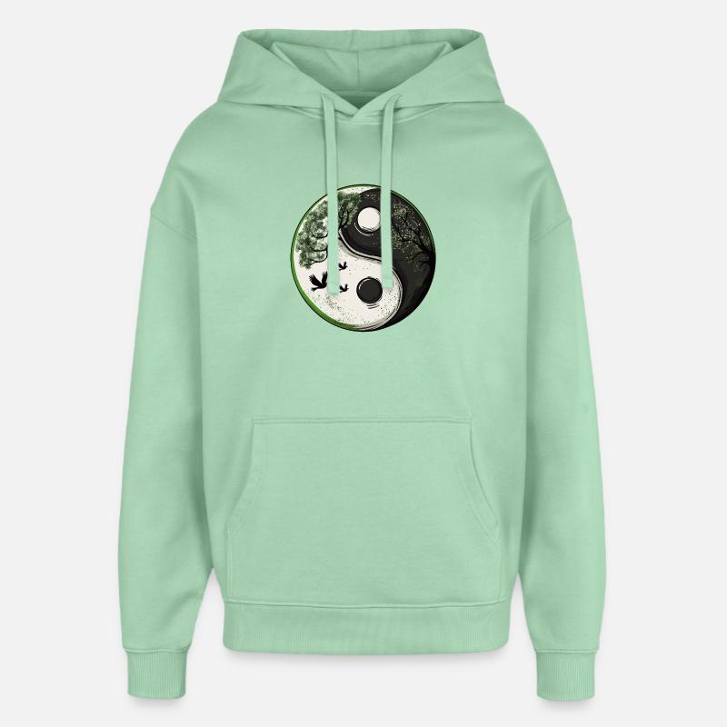 Yin and Yang Nature Version :) - Oversized Unisex Hoodie von Stanley/Stella - Nebeljade
