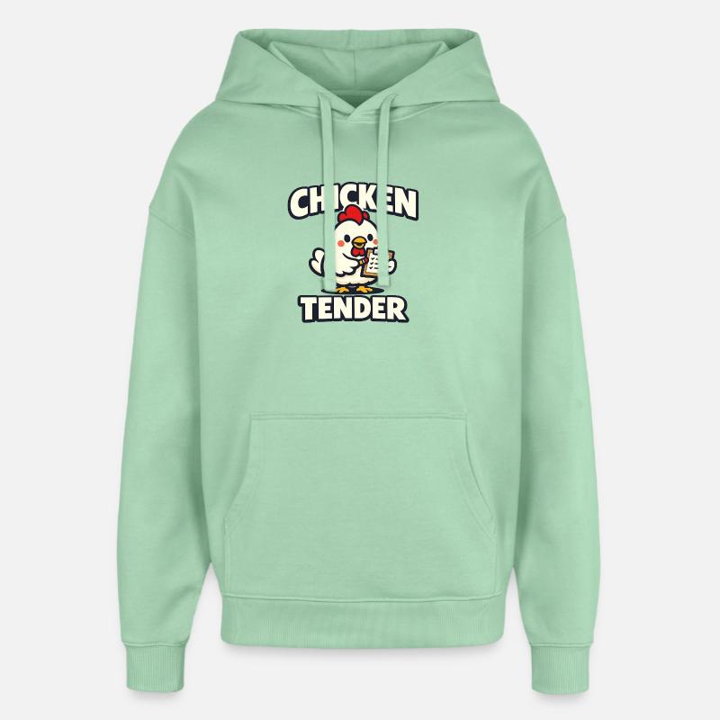 Tender de poulet - Sweat à capuche unisexe Stanley/Stella Oversized - jade brumeux