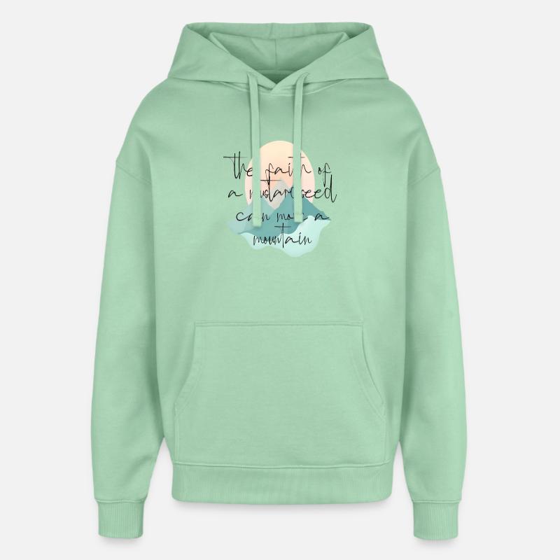 Conception Mountain Mover - Sweat à capuche unisexe Stanley/Stella Oversized - jade brumeux