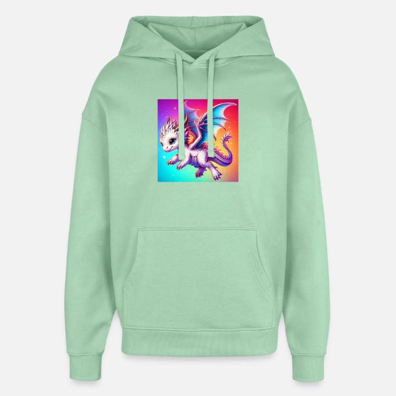 dragon - Sweat à capuche unisexe Stanley/Stella Oversized - jade brumeux