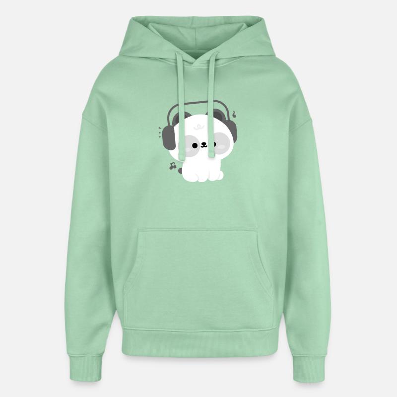 Casque Panda - Sweat à capuche unisexe Stanley/Stella Oversized - jade brumeux
