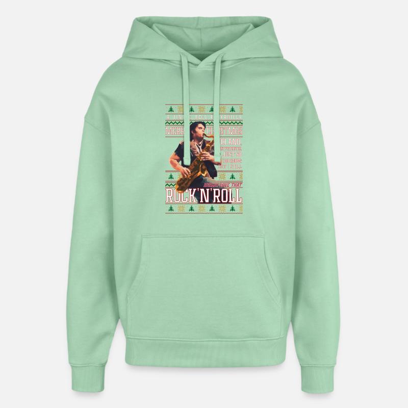 Rockabilly-Weihnachts-Rock'n'Roll-Hässlicher Weihnachtspullover - Oversized Unisex Hoodie von Stanley/Stella - Nebeljade