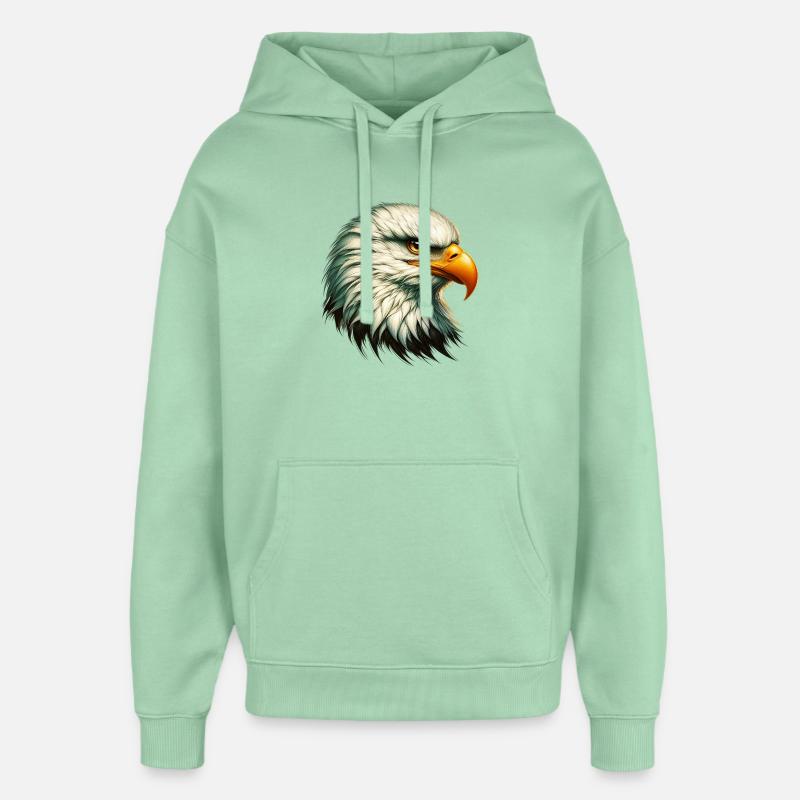 Aigle - Sweat à capuche unisexe Stanley/Stella Oversized - jade brumeux