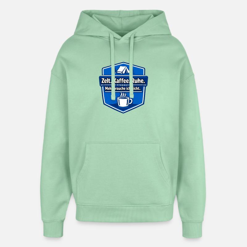 Dicton du camping-car - Sweat à capuche unisexe Stanley/Stella Oversized - jade brumeux