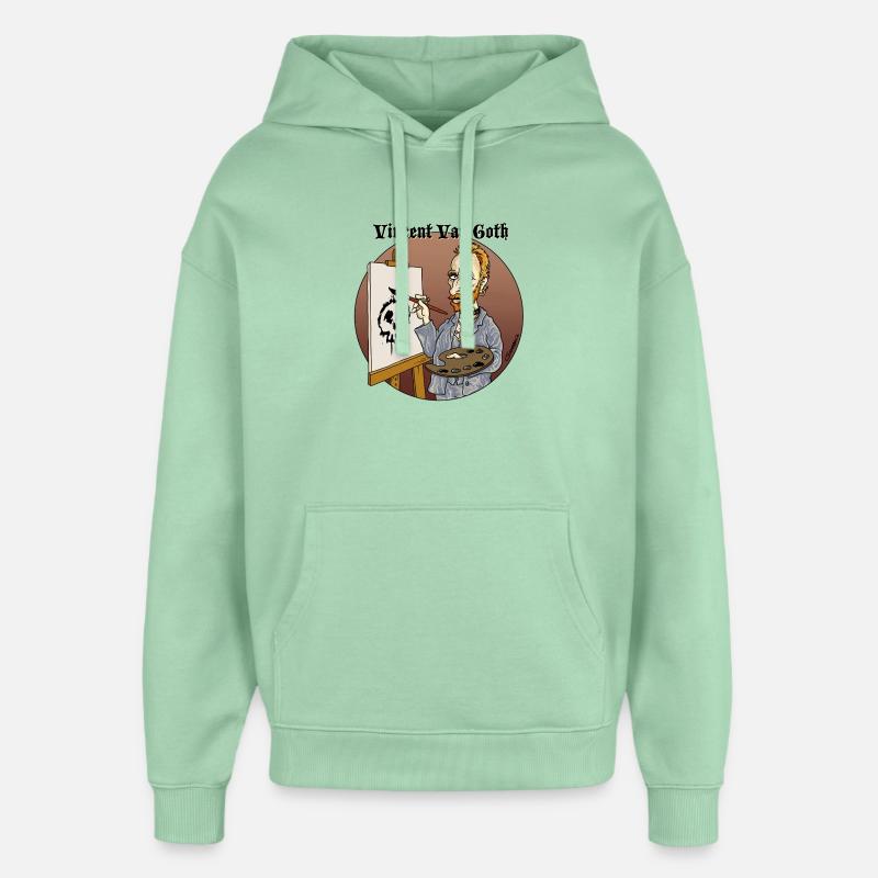 Vincent VanGoth - Sweat à capuche unisexe Stanley/Stella Oversized - jade brumeux