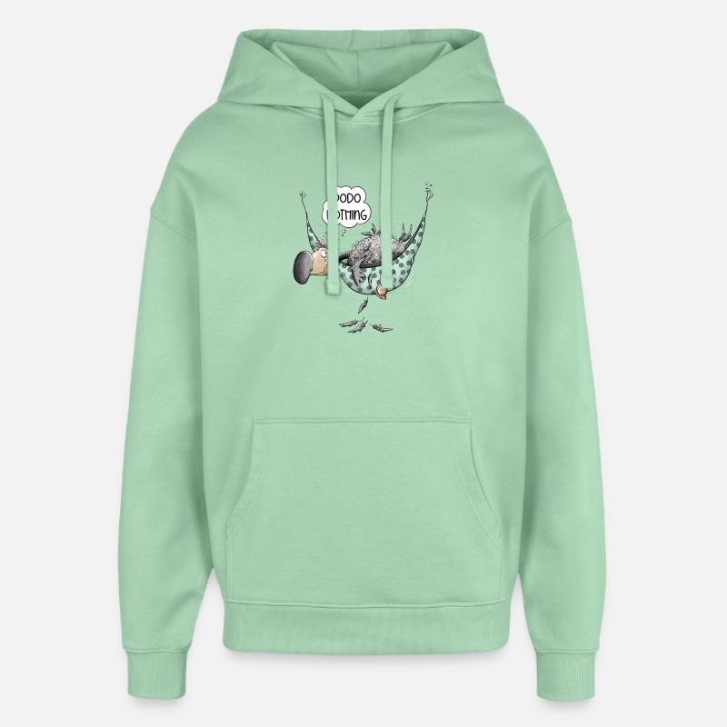 Dodo Noting Chillt In Hängematte - Oversized Unisex Hoodie von Stanley/Stella - Nebeljade