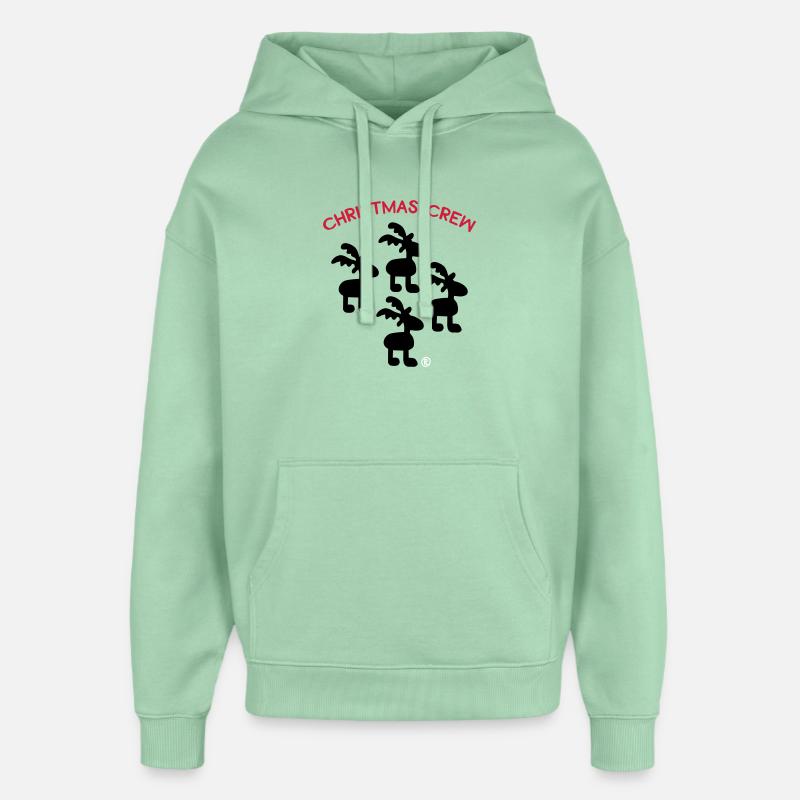 Équipage de Noël - Sweat à capuche unisexe Stanley/Stella Oversized - jade brumeux