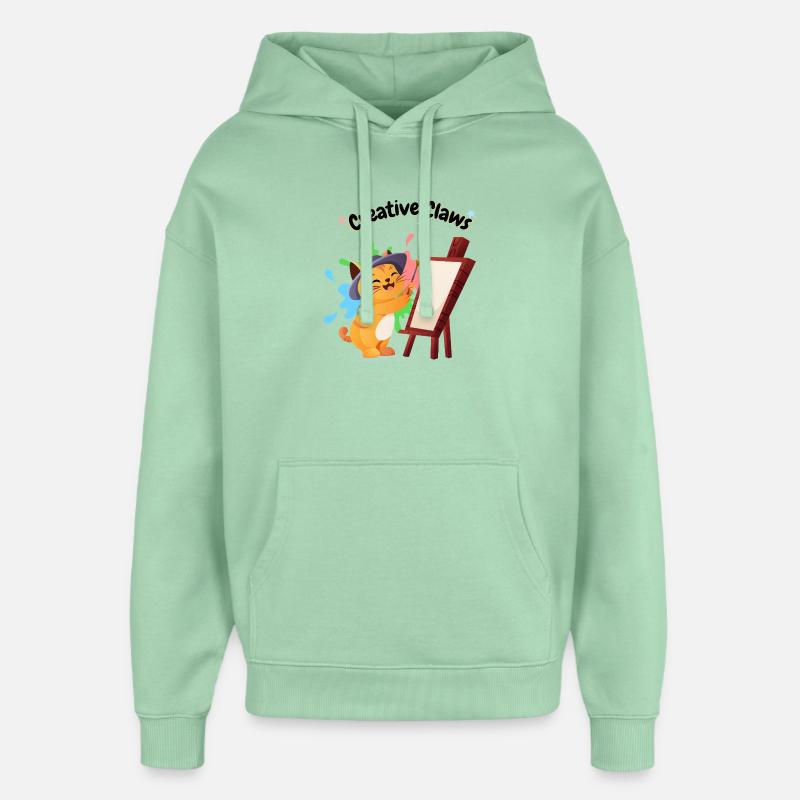 creative_claws - Sweat à capuche unisexe Stanley/Stella Oversized - jade brumeux