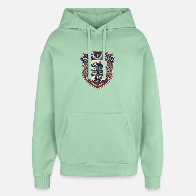Société de pubs - Sweat à capuche unisexe Stanley/Stella Oversized - jade brumeux