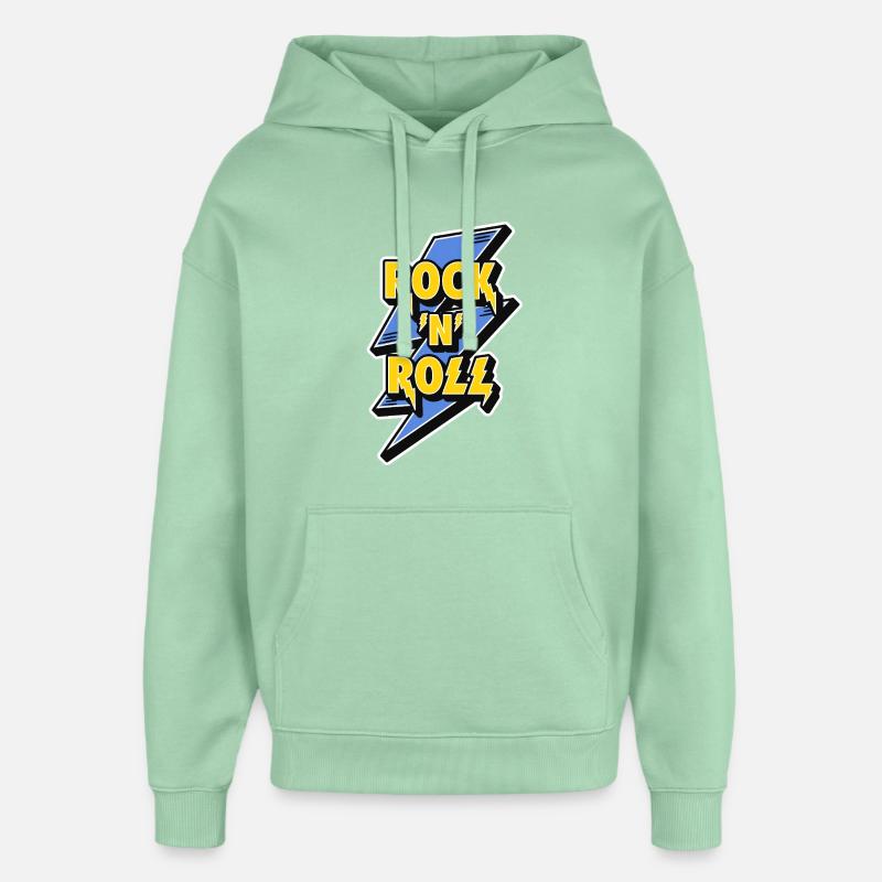 Rock 'N' Roll Lightning Bolt - Oversized Unisex Hoodie von Stanley/Stella - Nebeljade