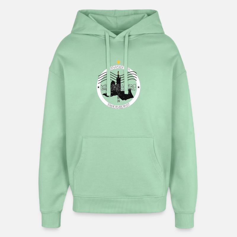 Marseille Art Destination - Sweat à capuche unisexe Stanley/Stella Oversized - jade brumeux