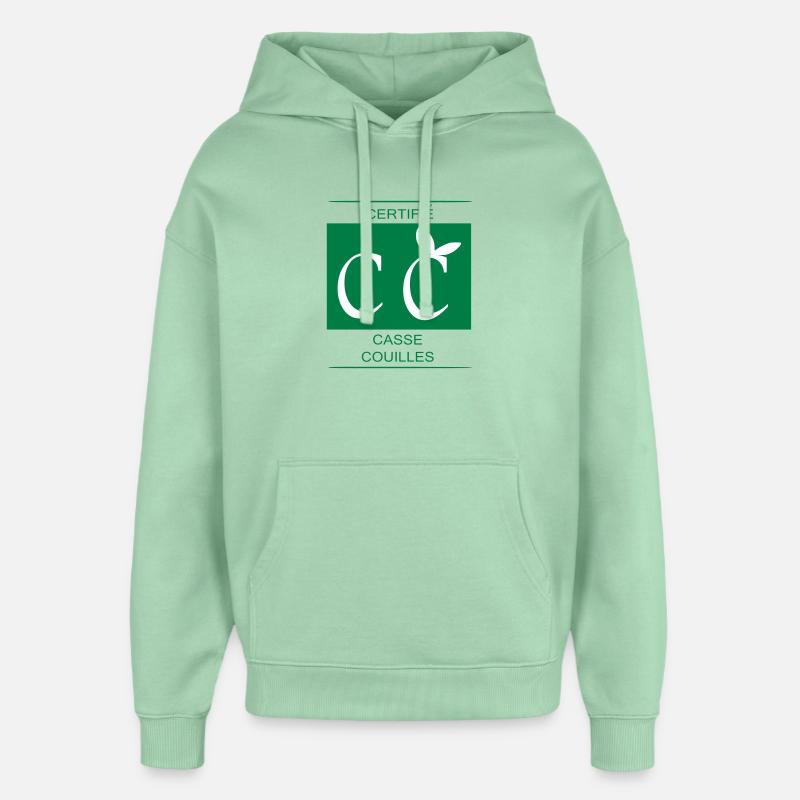certifié casse couilles - Sweat à capuche unisexe Stanley/Stella Oversized - jade brumeux