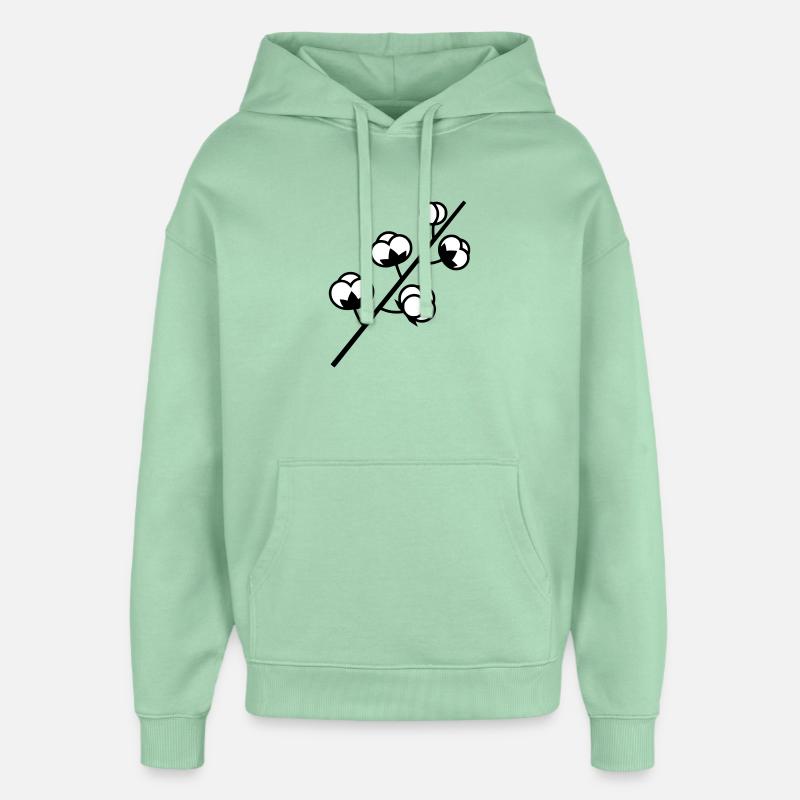 Usine de branche de coton - Sweat à capuche unisexe Stanley/Stella Oversized - jade brumeux