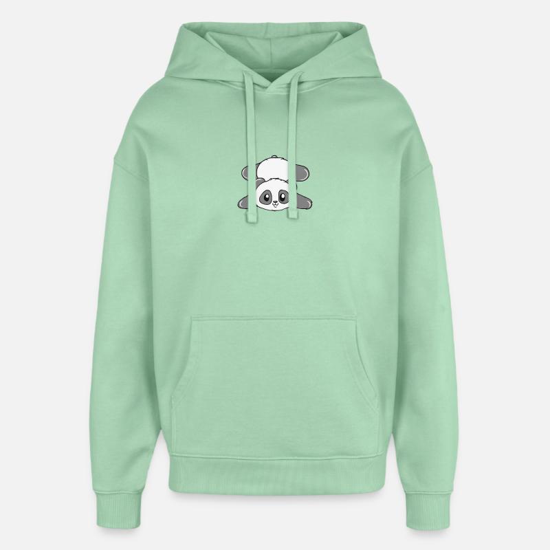 panda - Sweat à capuche unisexe Stanley/Stella Oversized - jade brumeux