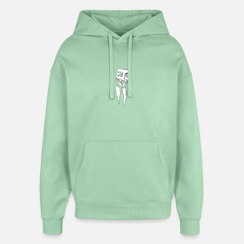 Anonymous - Sweat à capuche unisexe Stanley/Stella Oversized - jade brumeux