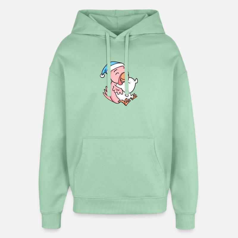 Bébé poulet - Sweat à capuche unisexe Stanley/Stella Oversized - jade brumeux