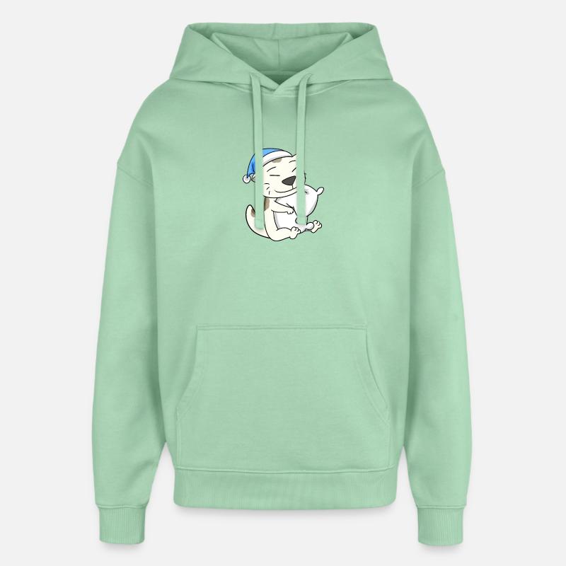 Cat cat breed Devon Rex - Oversized Unisex Hoodie by Stanley/Stella - misty jade