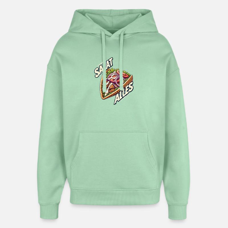 Salad Everything – Chemise Kebab drôle - Sweat à capuche unisexe Stanley/Stella Oversized - jade brumeux