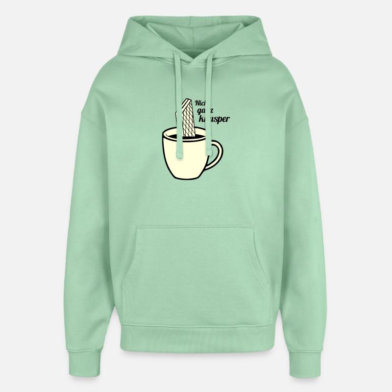 Pas tout à fait croquant - Sweat à capuche unisexe Stanley/Stella Oversized - jade brumeux