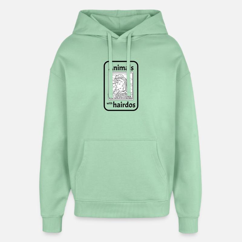 Aigle avec une coupe mulet - Sweat à capuche unisexe Stanley/Stella Oversized - jade brumeux