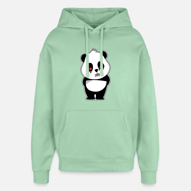 Panda vampire - Sweat à capuche unisexe Stanley/Stella Oversized - jade brumeux