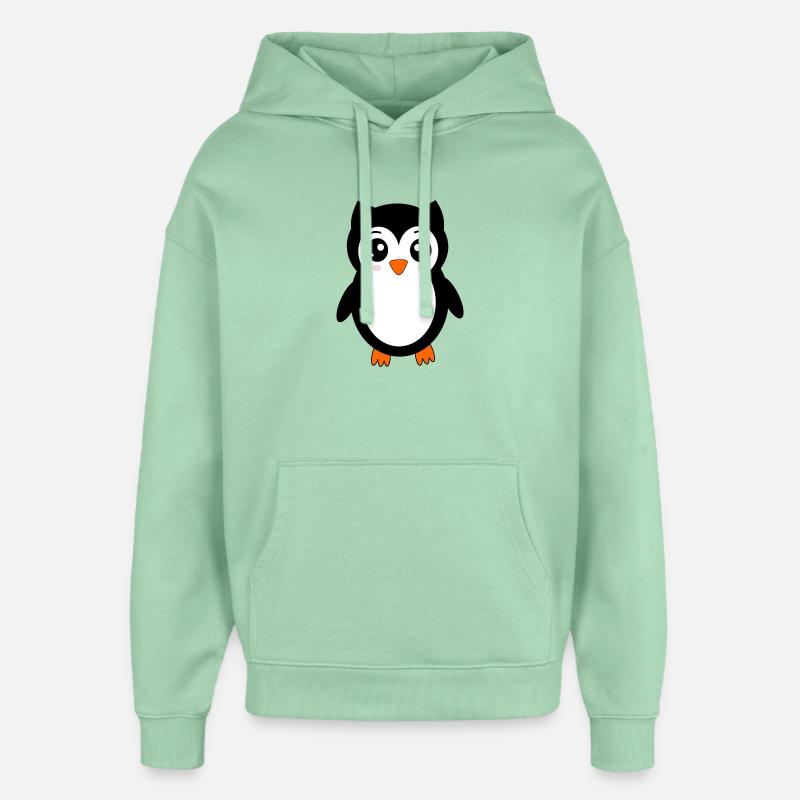 Eule schwarz Vogel Vögelchen Tiere Geschenk - Oversized Unisex Hoodie von Stanley/Stella - Nebeljade