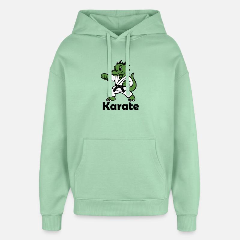 Karaté Dragon - Sweat à capuche unisexe Stanley/Stella Oversized - jade brumeux