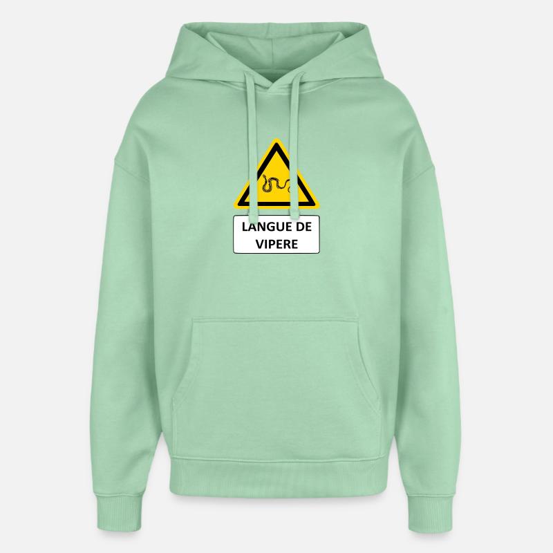 Langue de vipère - Sweat à capuche unisexe Stanley/Stella Oversized - jade brumeux