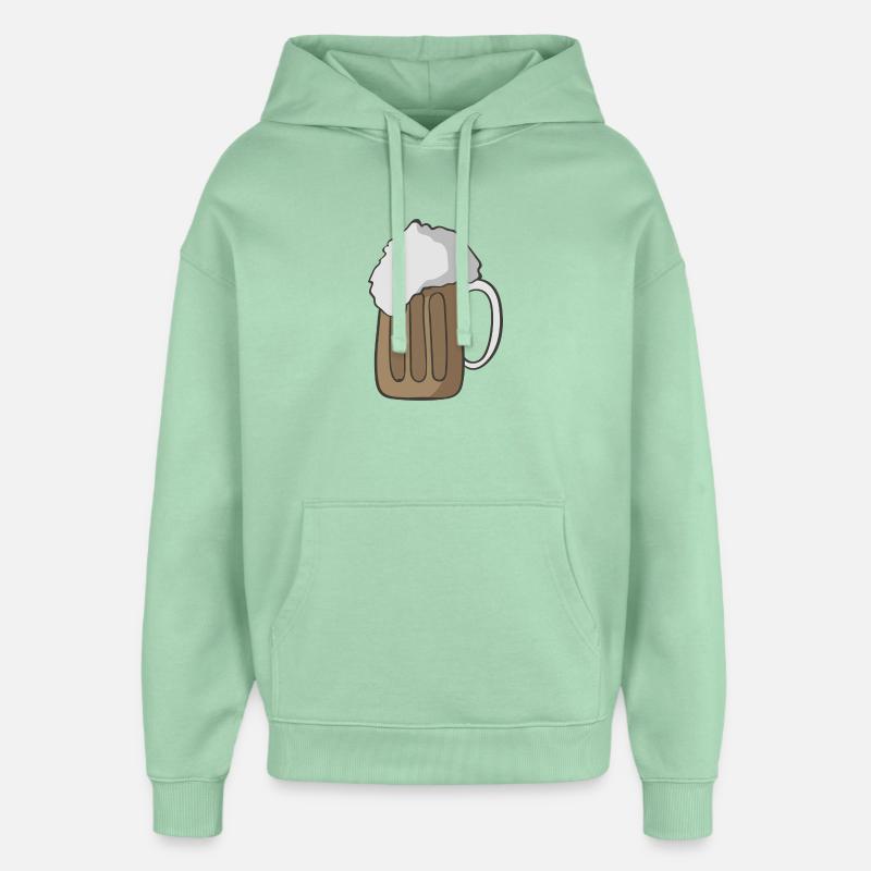 Bière - Sweat à capuche unisexe Stanley/Stella Oversized - jade brumeux