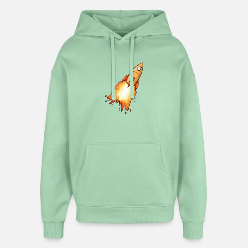 Fusée - Sweat à capuche unisexe Stanley/Stella Oversized - jade brumeux