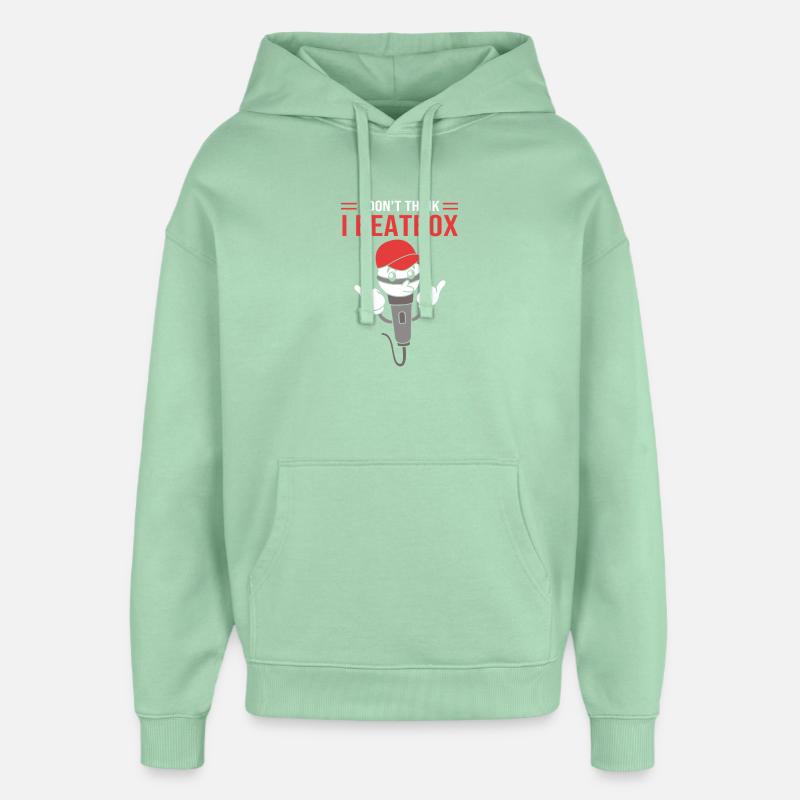 Boîte à rythmes - Sweat à capuche unisexe Stanley/Stella Oversized - jade brumeux