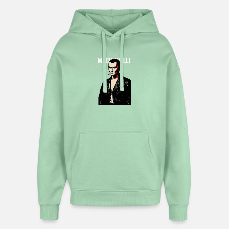 Machiavel Rebel Noir Tee - Sweat à capuche unisexe Stanley/Stella Oversized - jade brumeux