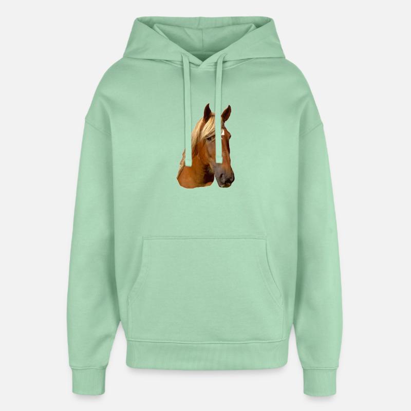 Tête de cheval - Sweat à capuche unisexe Stanley/Stella Oversized - jade brumeux