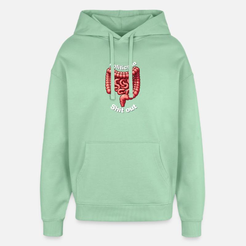 Machine à merde - Sweat à capuche unisexe Stanley/Stella Oversized - jade brumeux