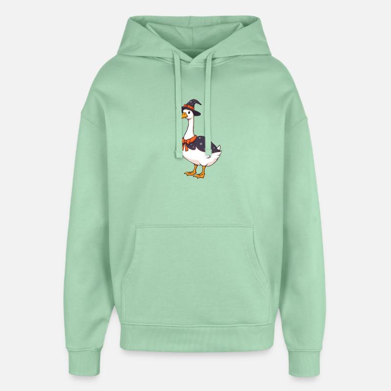 Oie - Sweat à capuche unisexe Stanley/Stella Oversized - jade brumeux