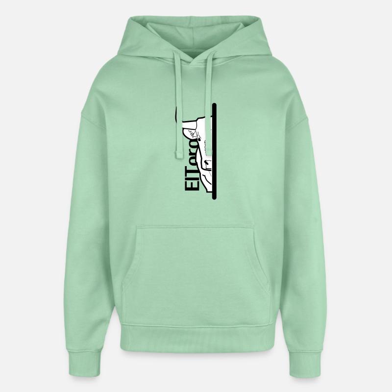 taureau caché - Sweat à capuche unisexe Stanley/Stella Oversized - jade brumeux