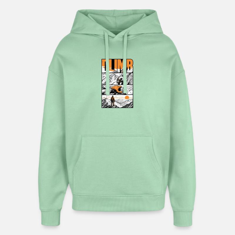Alpiniste sommital - Sweat à capuche unisexe Stanley/Stella Oversized - jade brumeux
