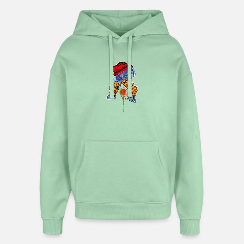 Bombe aérosol Master - Sweat à capuche unisexe Stanley/Stella Oversized - jade brumeux