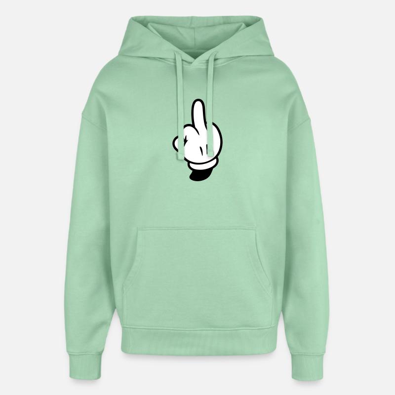 Bande dessinée Main d’Honneur - Sweat à capuche unisexe Stanley/Stella Oversized - jade brumeux